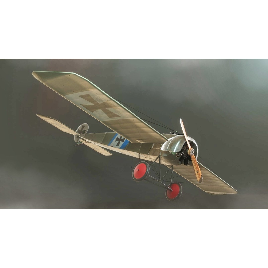Fokker E III Eindecker 3D Model – Historic WWI Aircraft, Blender - View 3