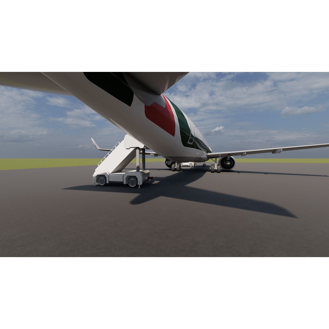 Embraer 190 and 170 3D Model – High Poly Aircraft Asset, FBX, OBJ - View 27