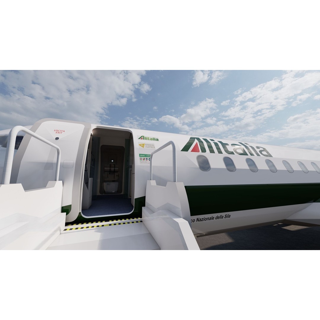 Embraer 190 and 170 3D Model – High Poly Aircraft Asset, FBX, OBJ - View 31