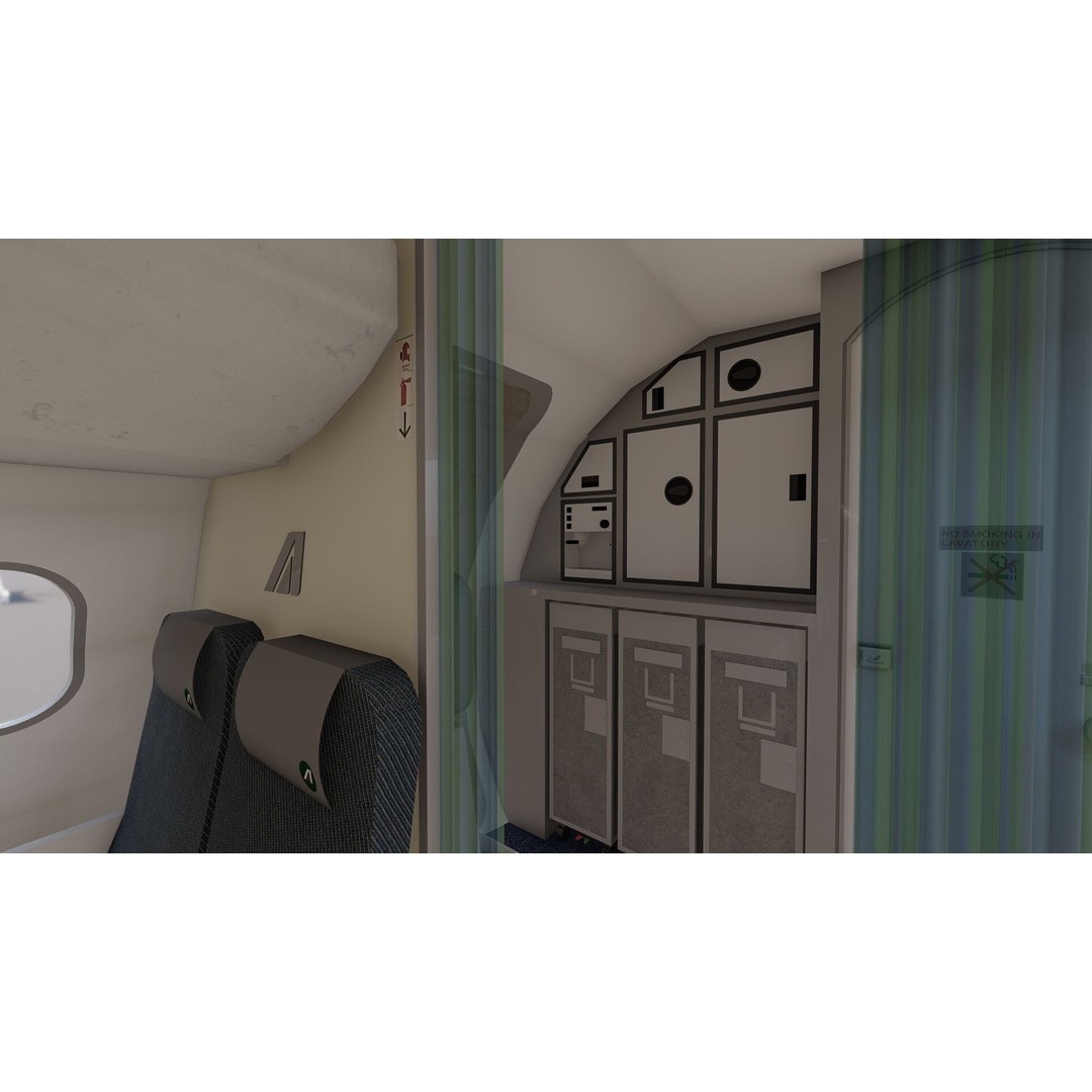 Embraer 190 and 170 3D Model – High Poly Aircraft Asset, FBX, OBJ - View 35