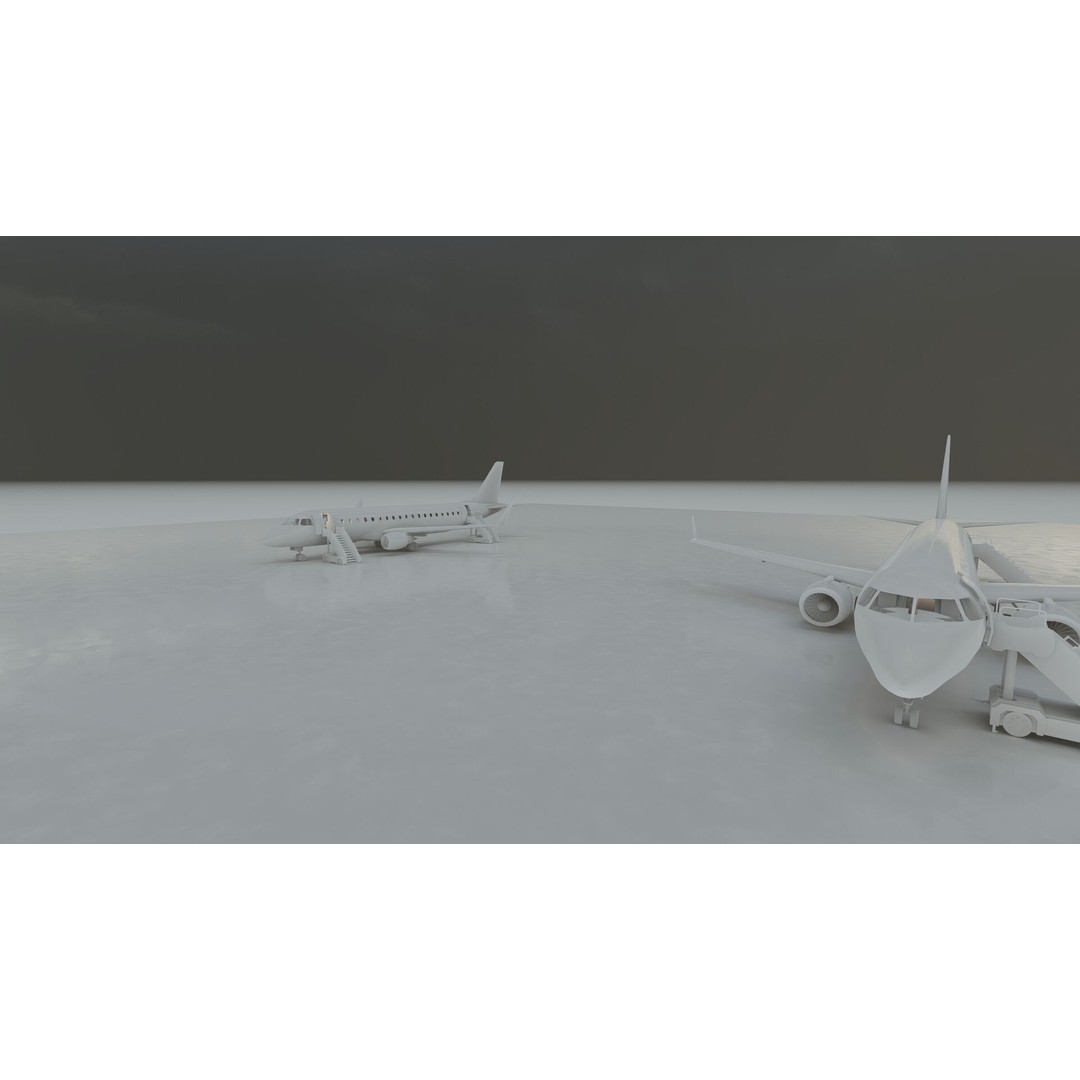 Embraer 190 and 170 3D Model – High Poly Aircraft Asset, FBX, OBJ - View 51