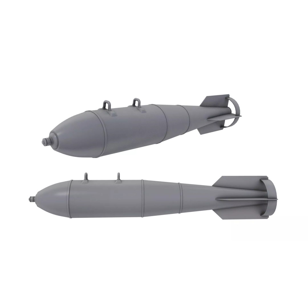 FAB 250 3D Model – High Poly Military Ordnance, FBX, OBJ, PBR - View 2