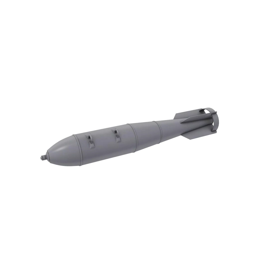 FAB 250 3D Model – High Poly Military Ordnance, FBX, OBJ, PBR - View 4