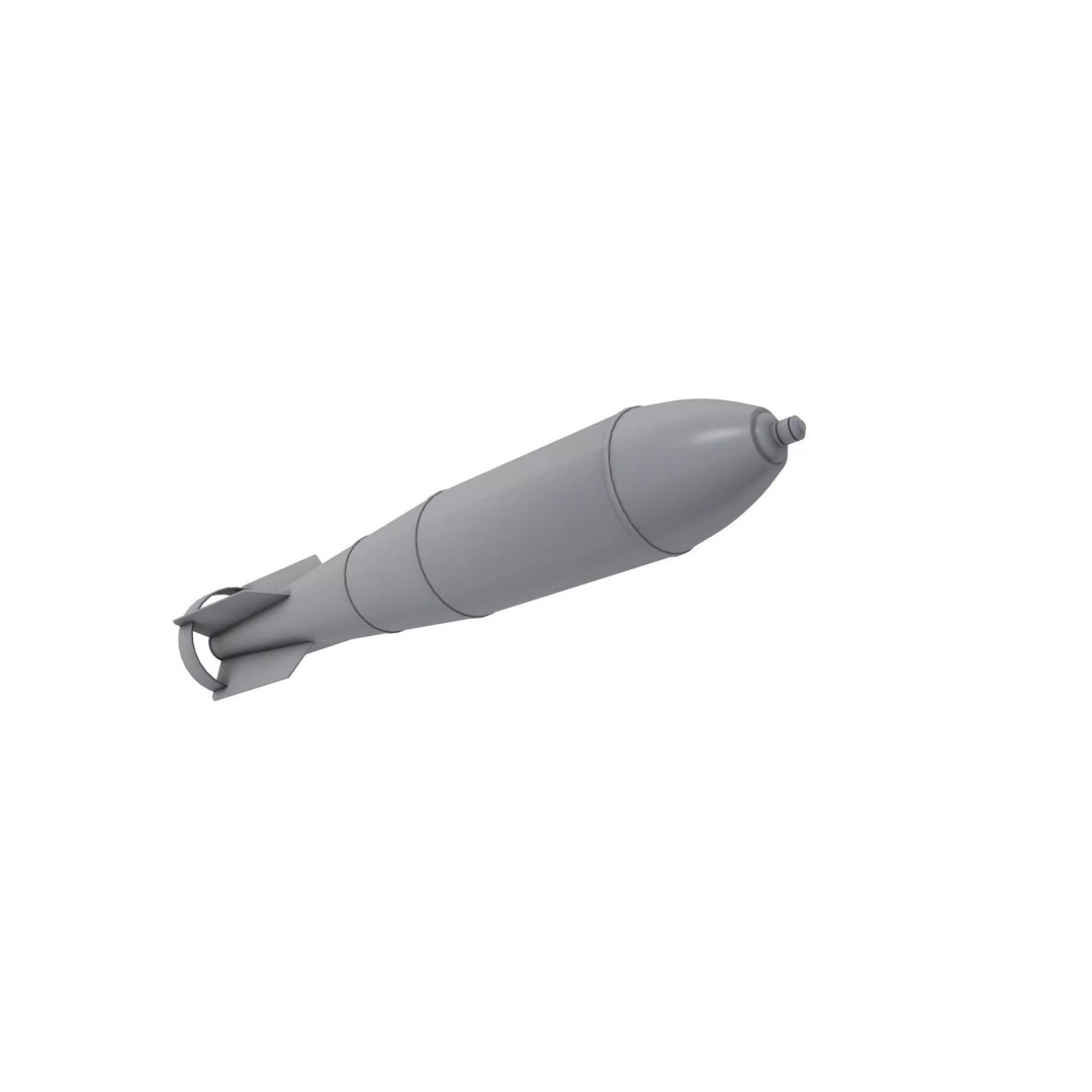 FAB 250 3D Model – High Poly Military Ordnance, FBX, OBJ, PBR - View 6