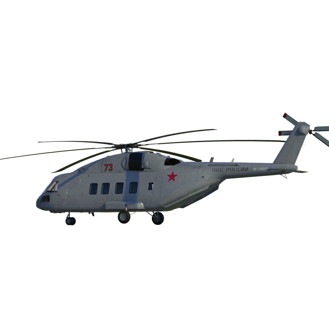 Mil Mi-38 Helicopter 3D Model – PBR Game-Ready FBX Asset - View 13
