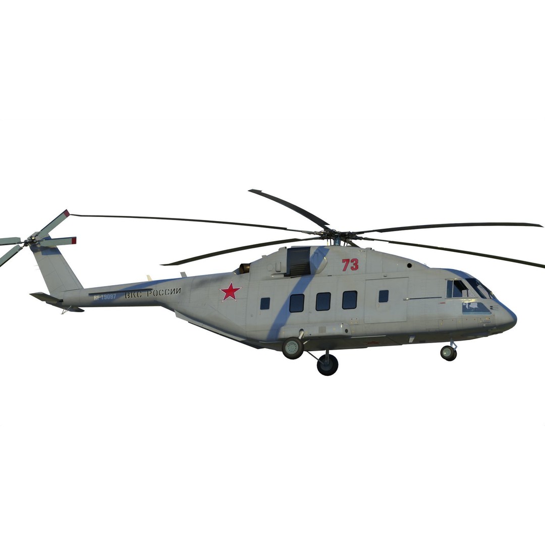 Mil Mi-38 Helicopter 3D Model – PBR Game-Ready FBX Asset - View 15
