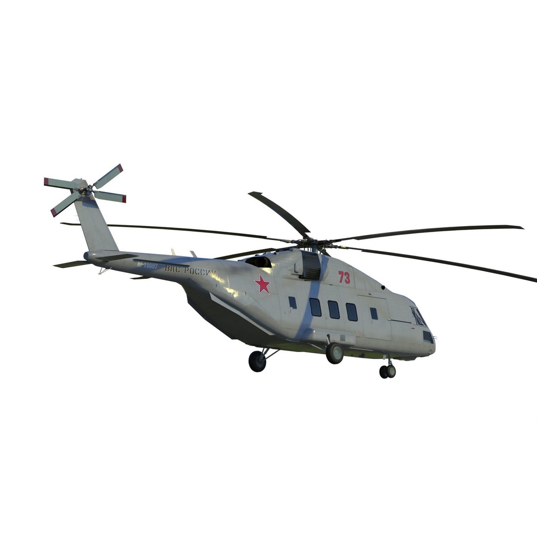 Mil Mi-38 Helicopter 3D Model – PBR Game-Ready FBX Asset - View 16