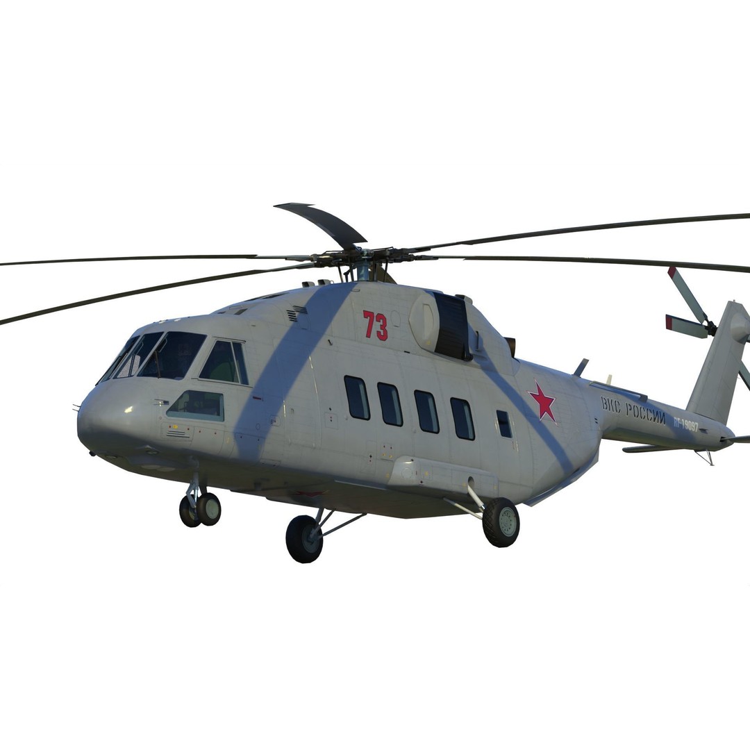 Mil Mi-38 Helicopter 3D Model – PBR Game-Ready FBX Asset - View 17
