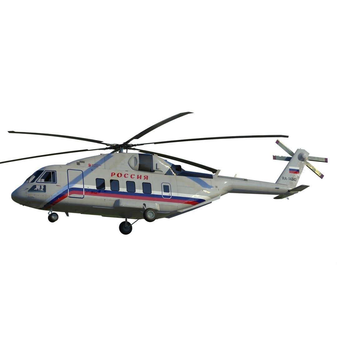 Mil Mi-38 Helicopter 3D Model – PBR Game-Ready FBX Asset - View 18