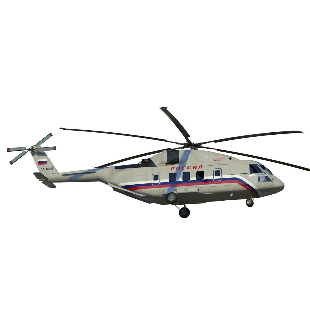Mil Mi-38 Helicopter 3D Model – PBR Game-Ready FBX Asset - View 19