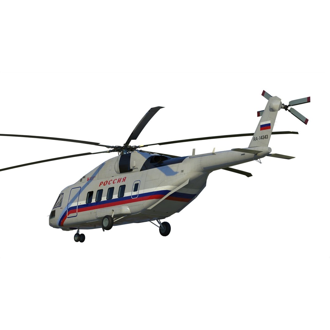 Mil Mi-38 Helicopter 3D Model – PBR Game-Ready FBX Asset - View 20