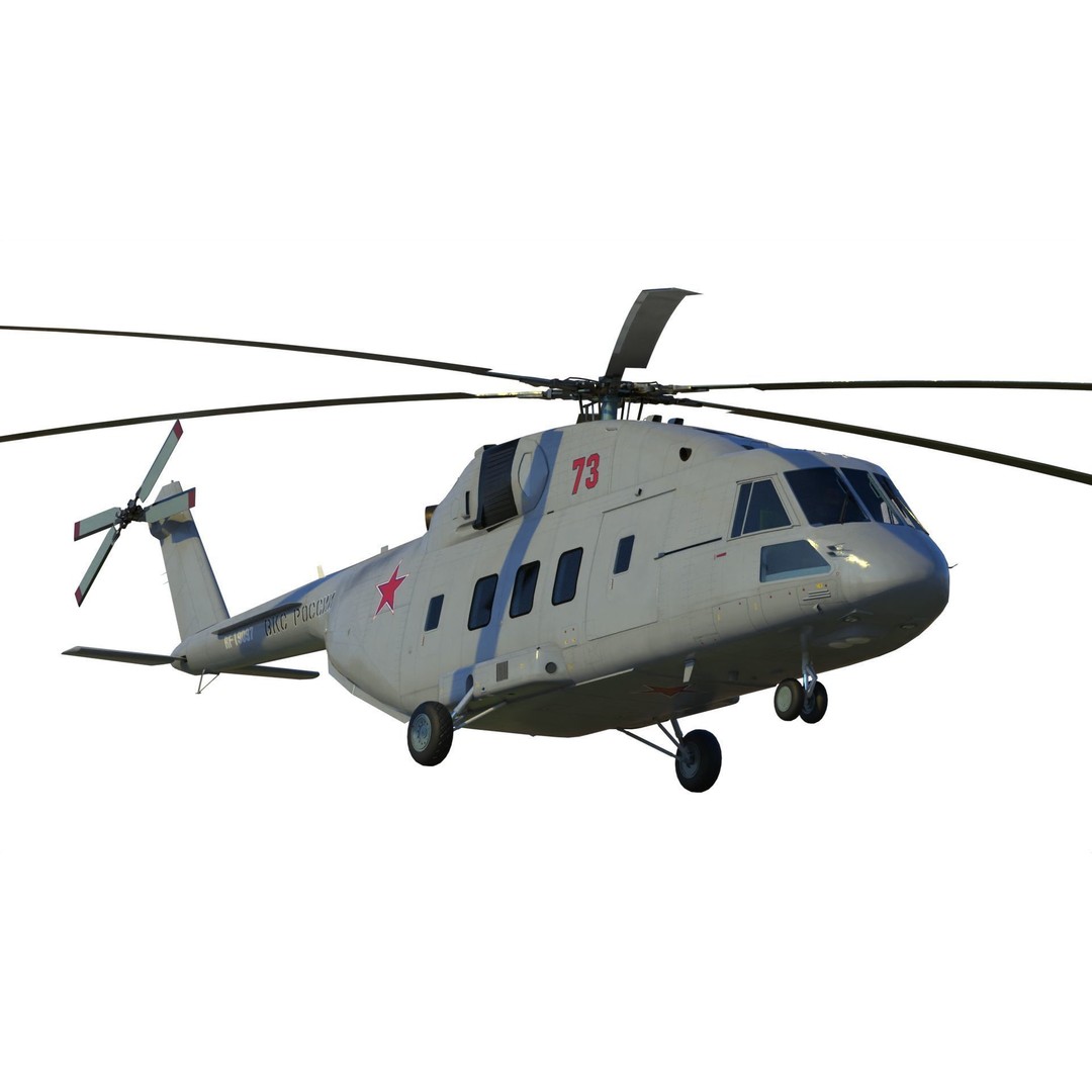 Mil Mi-38 Helicopter 3D Model – PBR Game-Ready FBX Asset - View 4