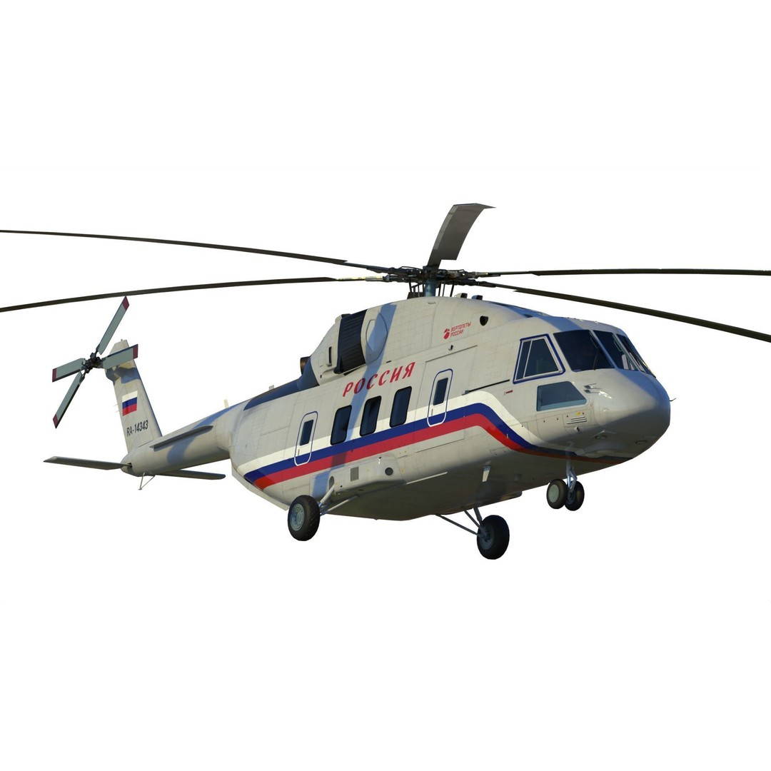 Mil Mi-38 Helicopter 3D Model – PBR Game-Ready FBX Asset - View 5