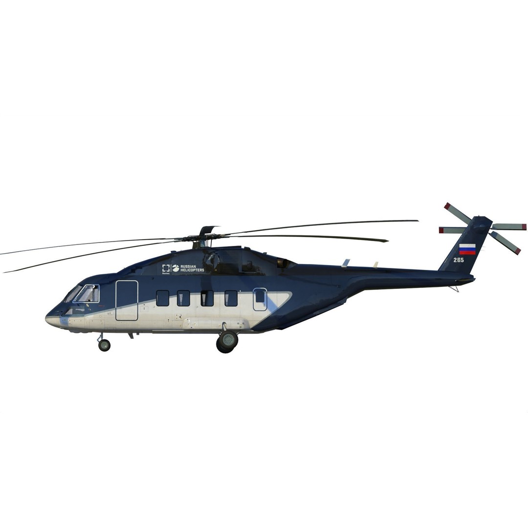 Mil Mi-38 Helicopter 3D Model – PBR Game-Ready FBX Asset - View 7