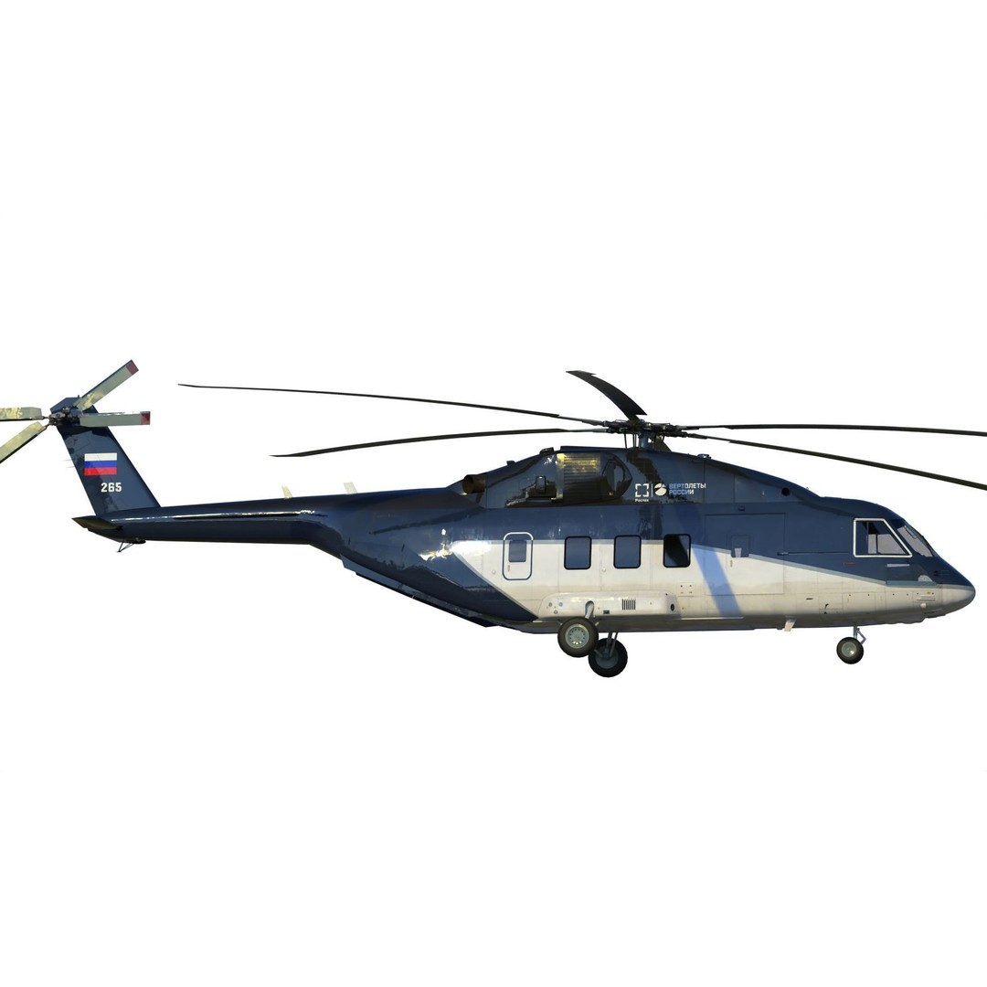 Mil Mi-38 Helicopter 3D Model – PBR Game-Ready FBX Asset - View 8