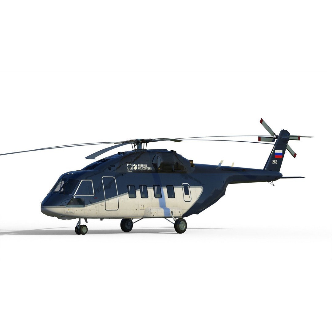 Mil Mi-38 Helicopter 3D Model – PBR Game-Ready FBX Asset - View 9