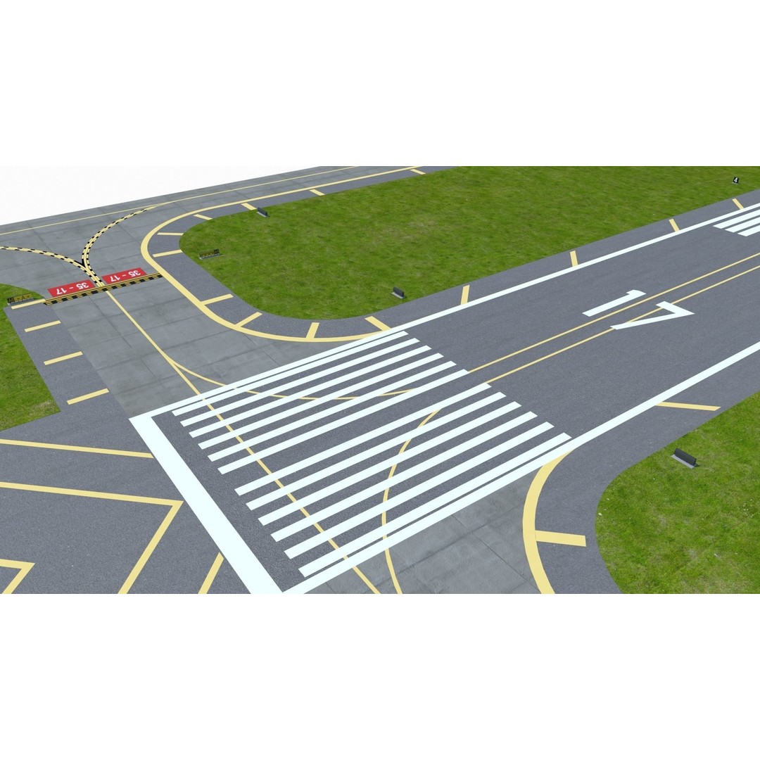 Airfield 3D Model – Low Poly Game Asset, PBR Textures, FBX - View 26
