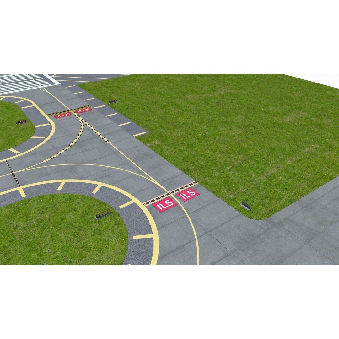 Airfield 3D Model – Low Poly Game Asset, PBR Textures, FBX - View 29