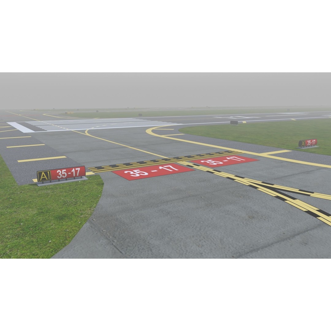 Airfield 3D Model – Low Poly Game Asset, PBR Textures, FBX - View 30