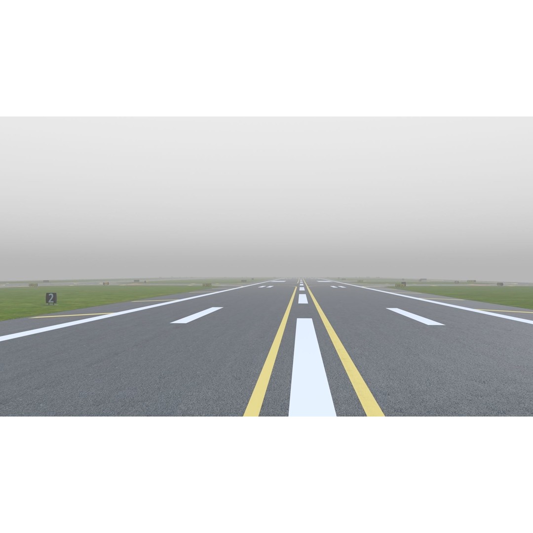 Airfield 3D Model – Low Poly Game Asset, PBR Textures, FBX - View 35
