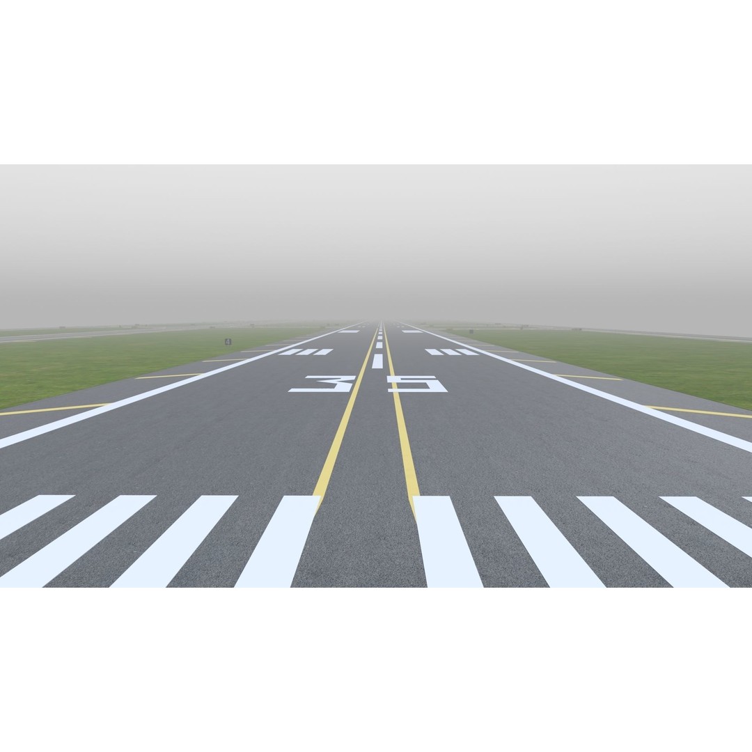 Airfield 3D Model – Low Poly Game Asset, PBR Textures, FBX - View 36