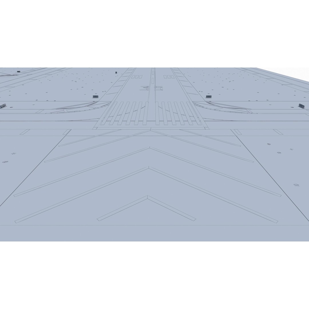 Airfield 3D Model – Low Poly Game Asset, PBR Textures, FBX - View 41