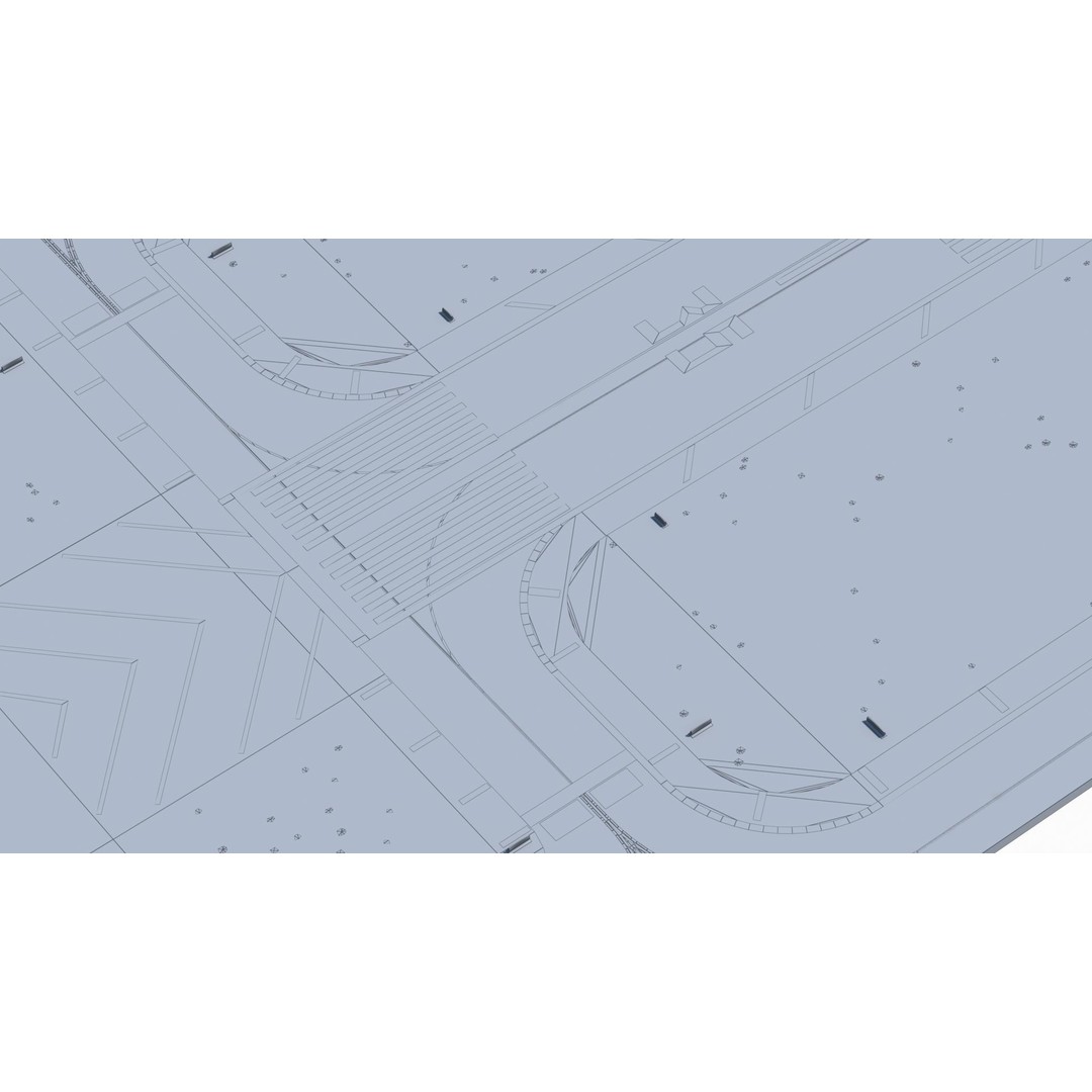 Airfield 3D Model – Low Poly Game Asset, PBR Textures, FBX - View 42