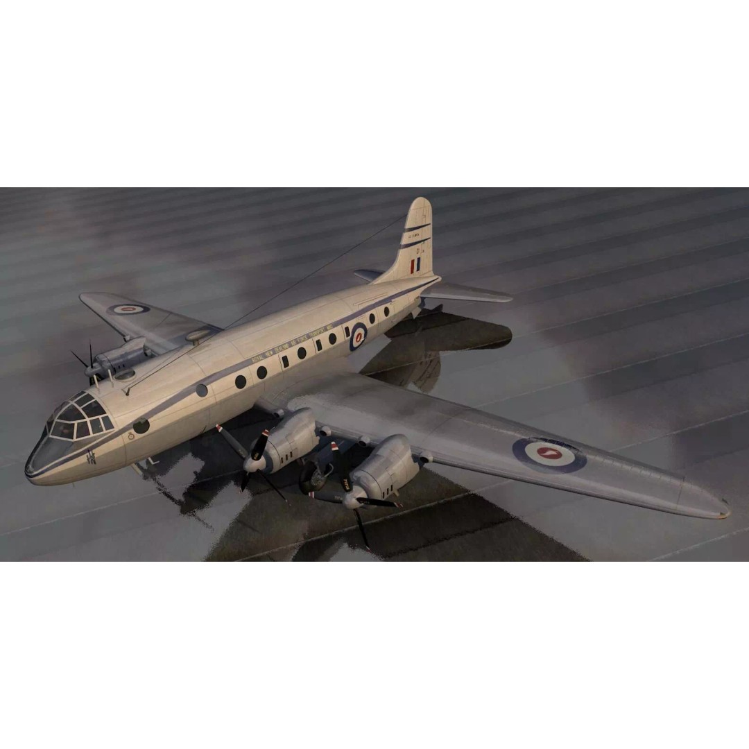 Handley Page HP-67 Hastings C Mk-1 3D Model – Historic British Aircraft, PBR Textures - View 2