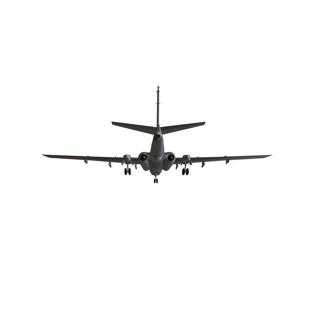 Xian-H6 Bomber 3D Model – Low Poly Military Aircraft, FBX - View 11