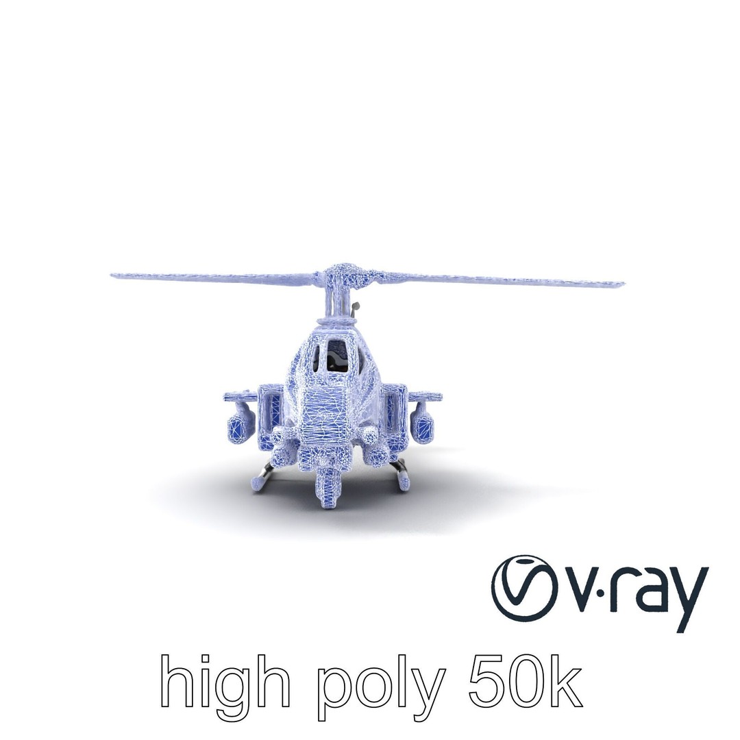 ShadowFury Attack Chopper 3D Model – Low Poly PBR Military Aircraft