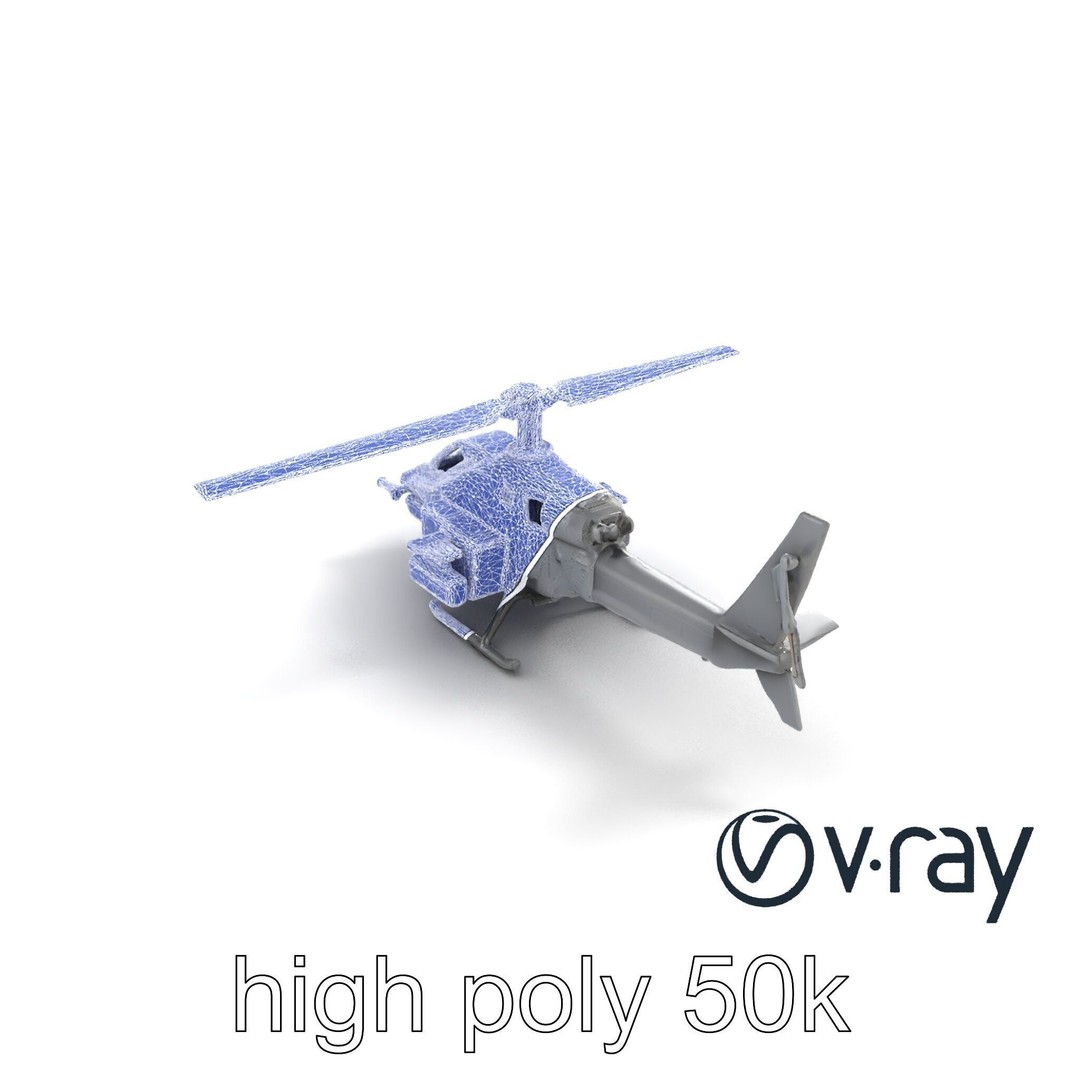 ShadowFury Attack Chopper 3D Model – Low Poly PBR Military Aircraft - View 20