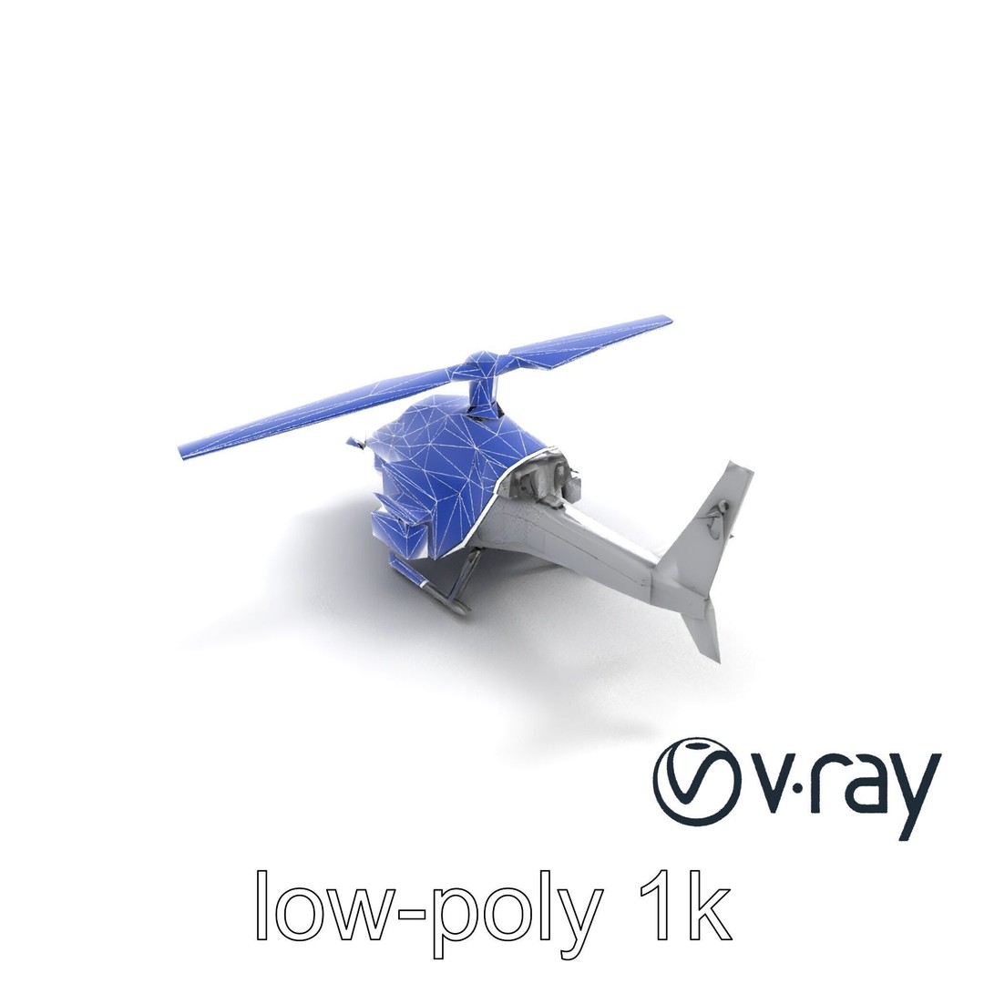 ShadowFury Attack Chopper 3D Model – Low Poly PBR Military Aircraft - View 25