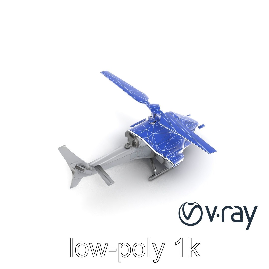 ShadowFury Attack Chopper 3D Model – Low Poly PBR Military Aircraft - View 29