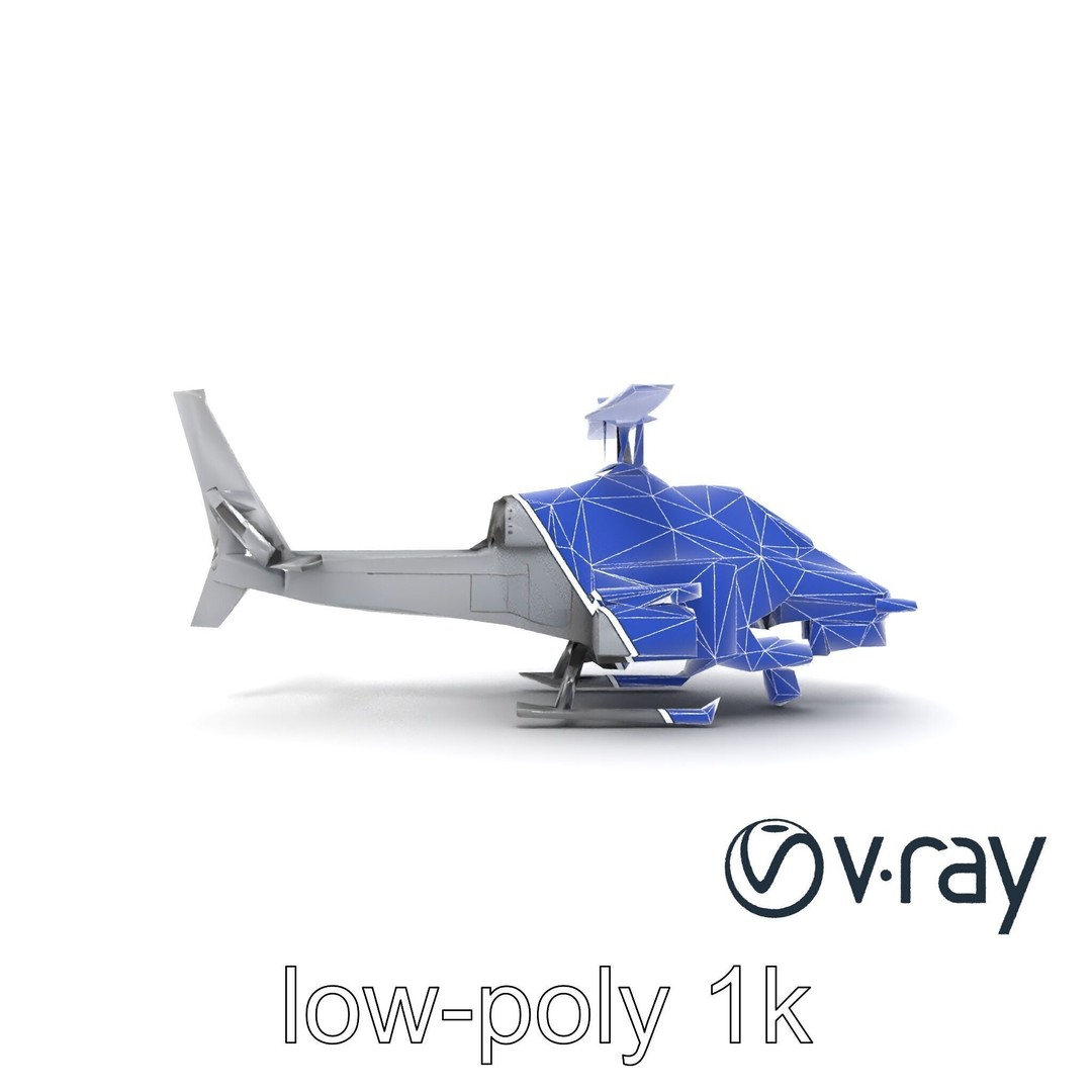 ShadowFury Attack Chopper 3D Model – Low Poly PBR Military Aircraft - View 31