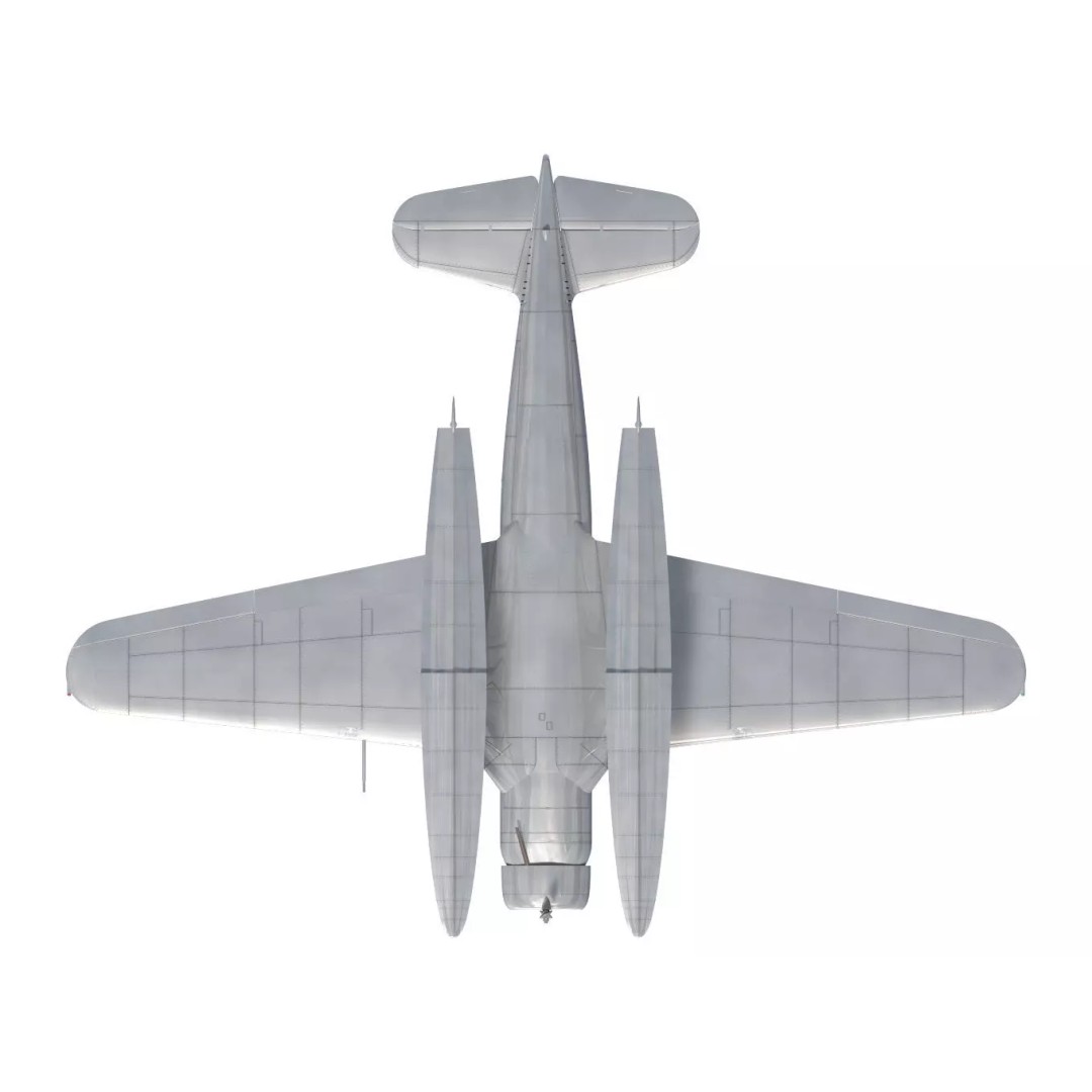 General Aviation GA-43 3D Model – High Poly Passenger Aircraft, FBX - View 13