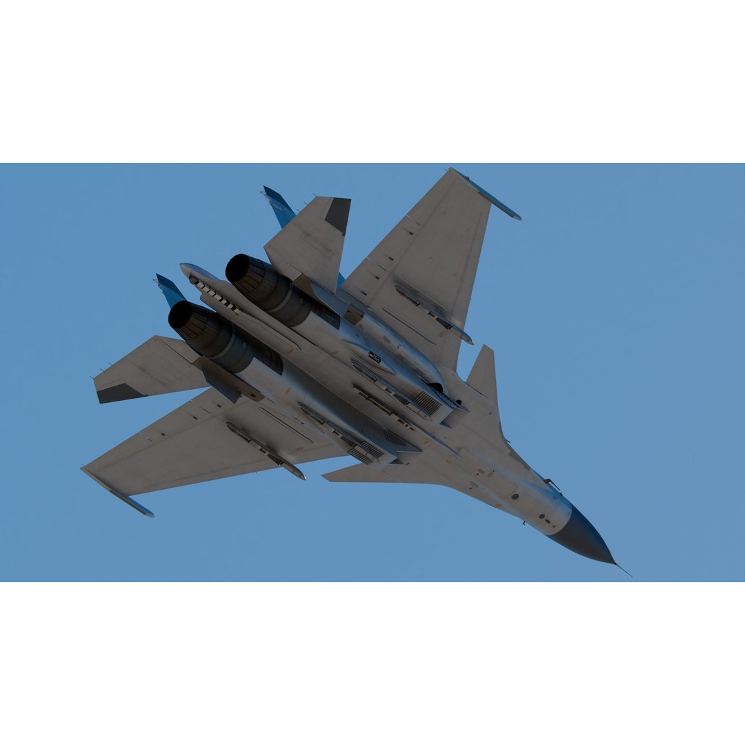 Sukhoi Su-33 3D Model – High Poly Aircraft with PBR Textures, FBX - View 5