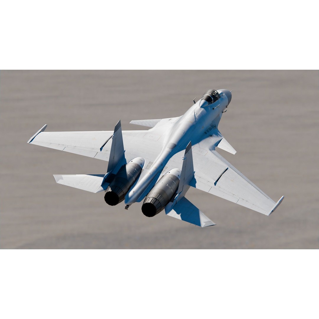 Sukhoi Su-33 3D Model – High Poly Aircraft with PBR Textures, FBX - View 8