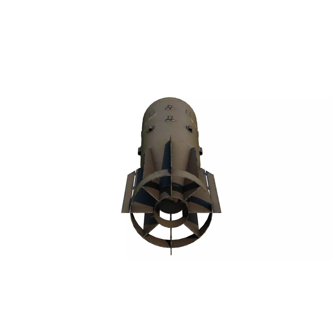 China Air Force FAB-3000 3D Model – Military Weapon, PBR Textures, FBX - View 10