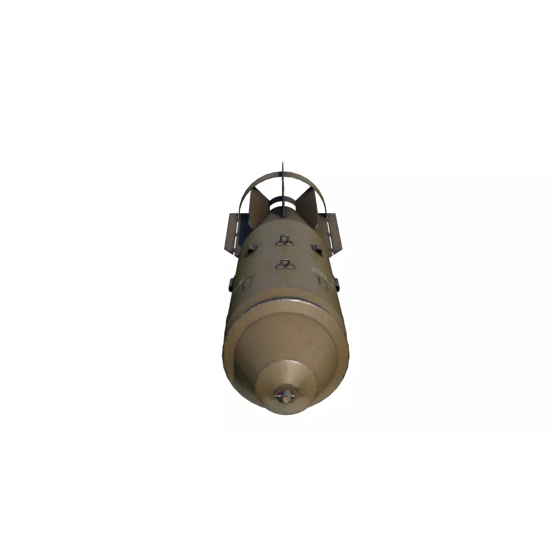China Air Force FAB-3000 3D Model – Military Weapon, PBR Textures, FBX - View 9