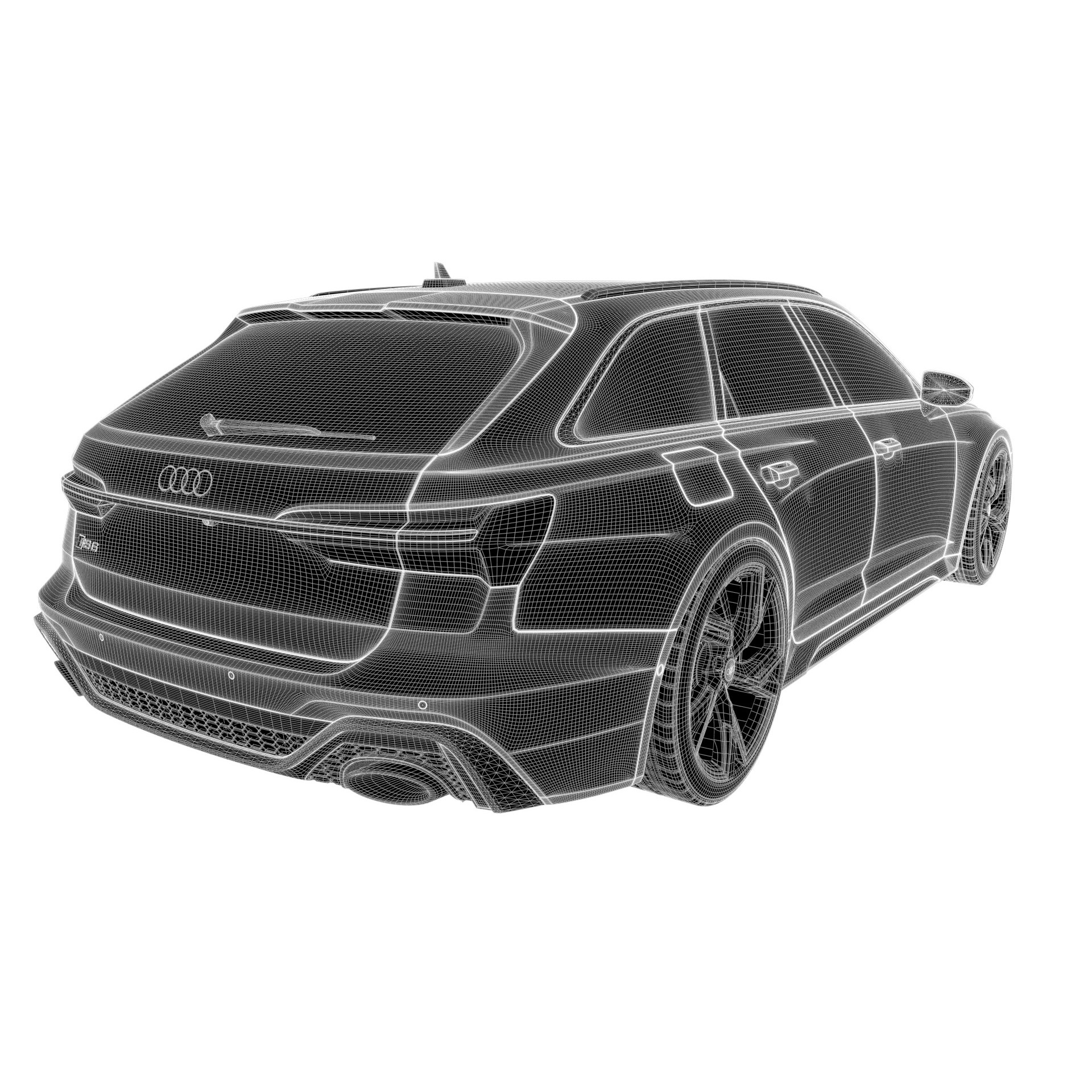 Audi RS6 - Rigged and Render Ready 3D Model