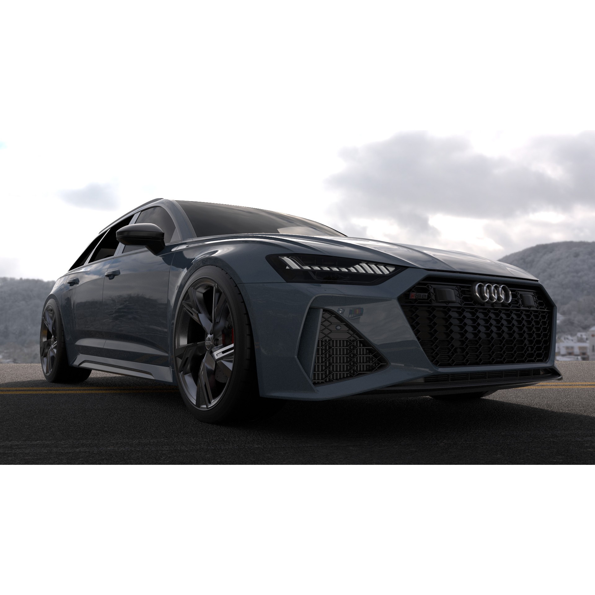 Audi RS6 - Rigged and Render Ready 3D Model - View 11