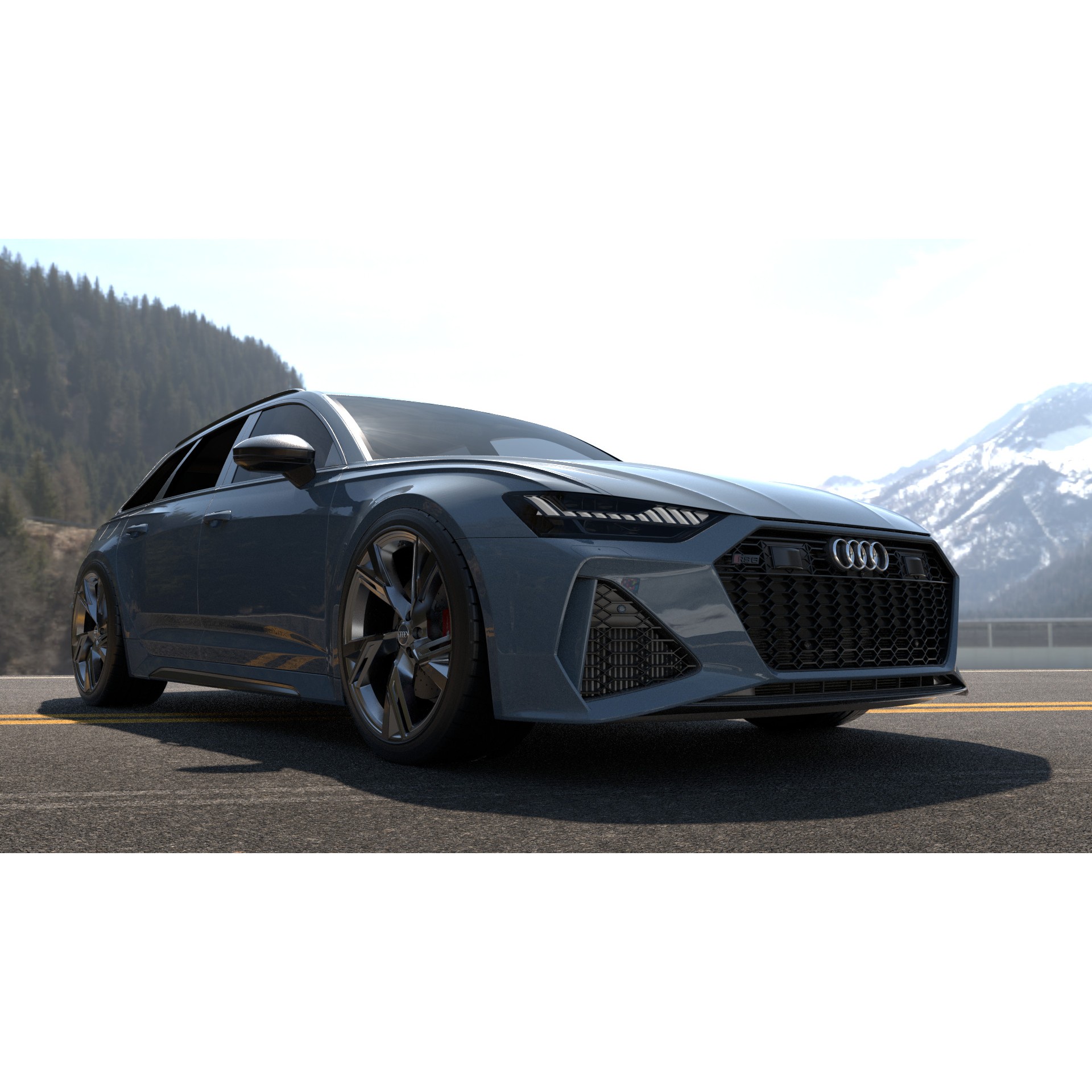 Audi RS6 - Rigged and Render Ready 3D Model - View 12