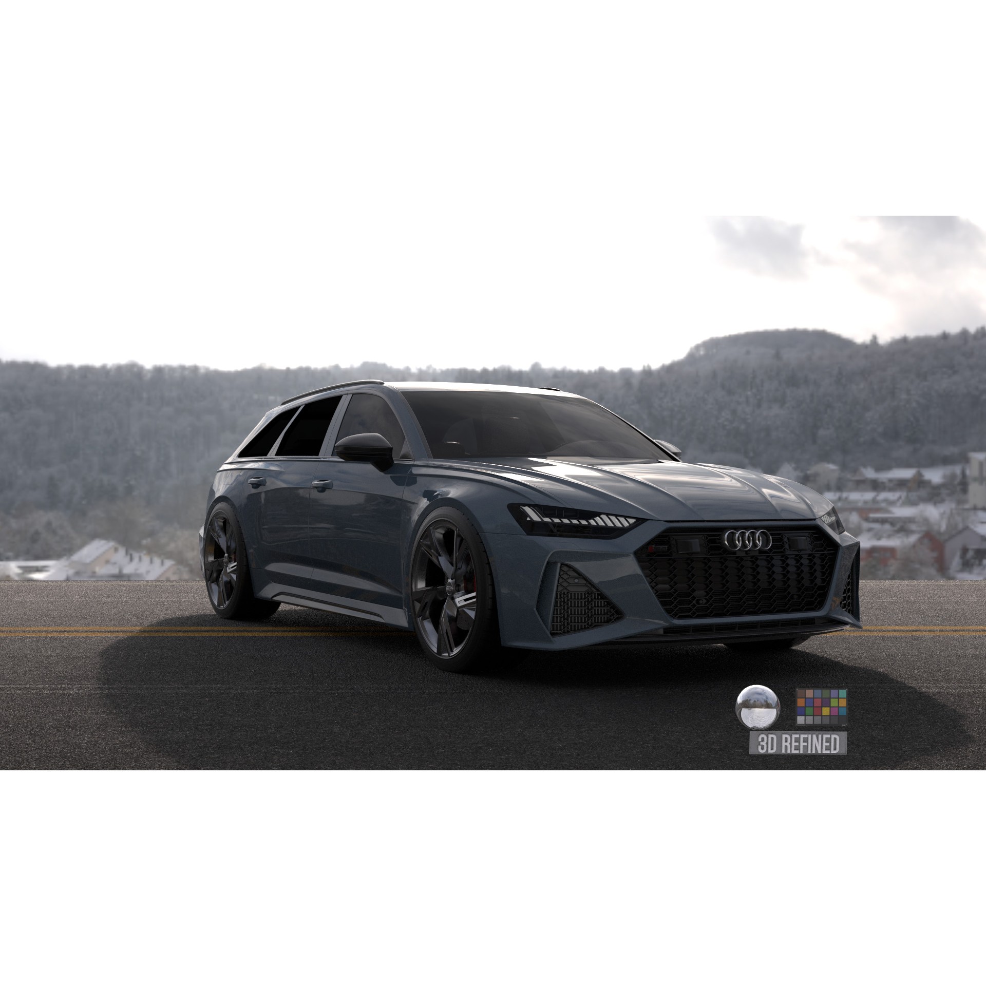Audi RS6 - Rigged and Render Ready 3D Model - View 16