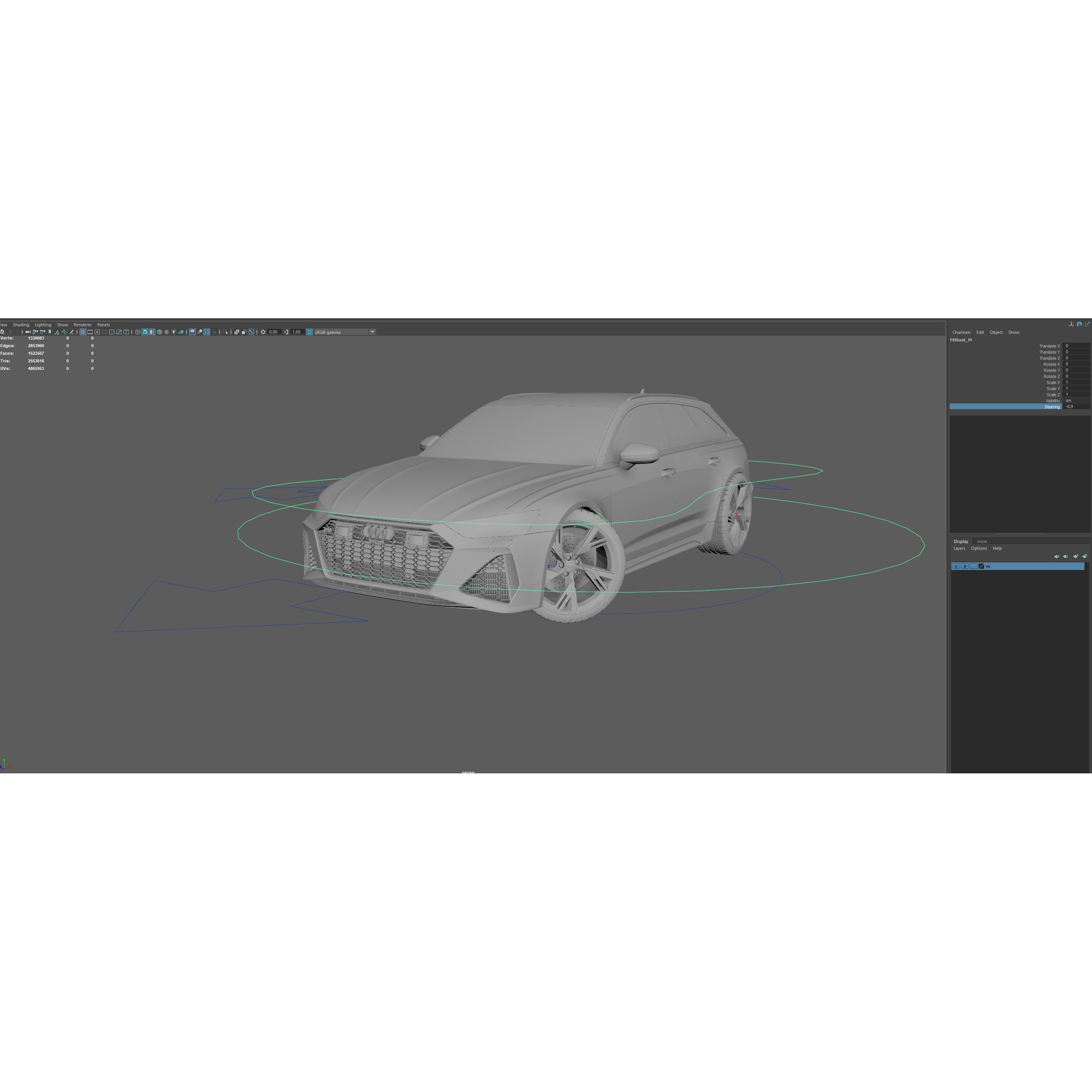 Audi RS6 - Rigged and Render Ready 3D Model - View 18