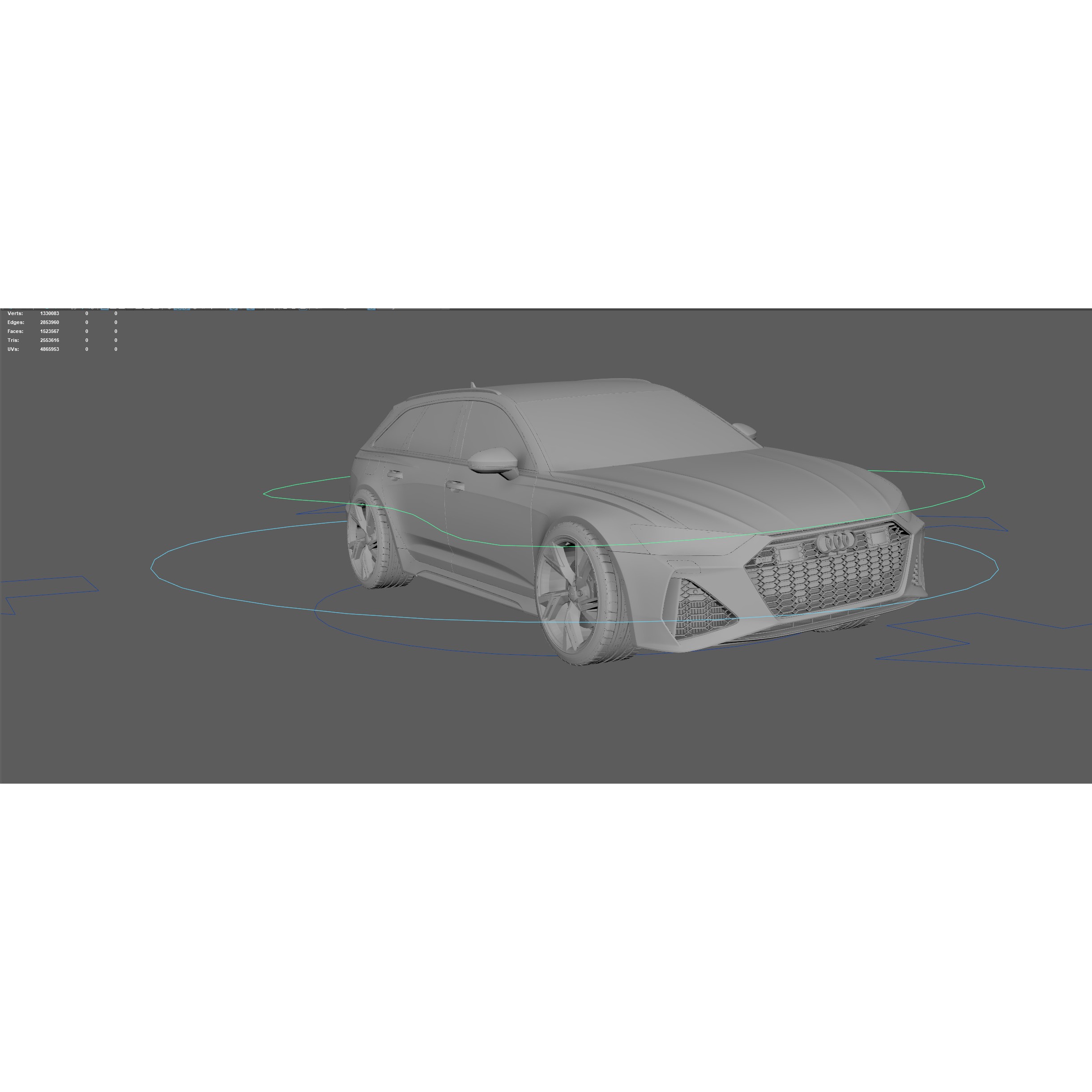 Audi RS6 - Rigged and Render Ready 3D Model - View 19