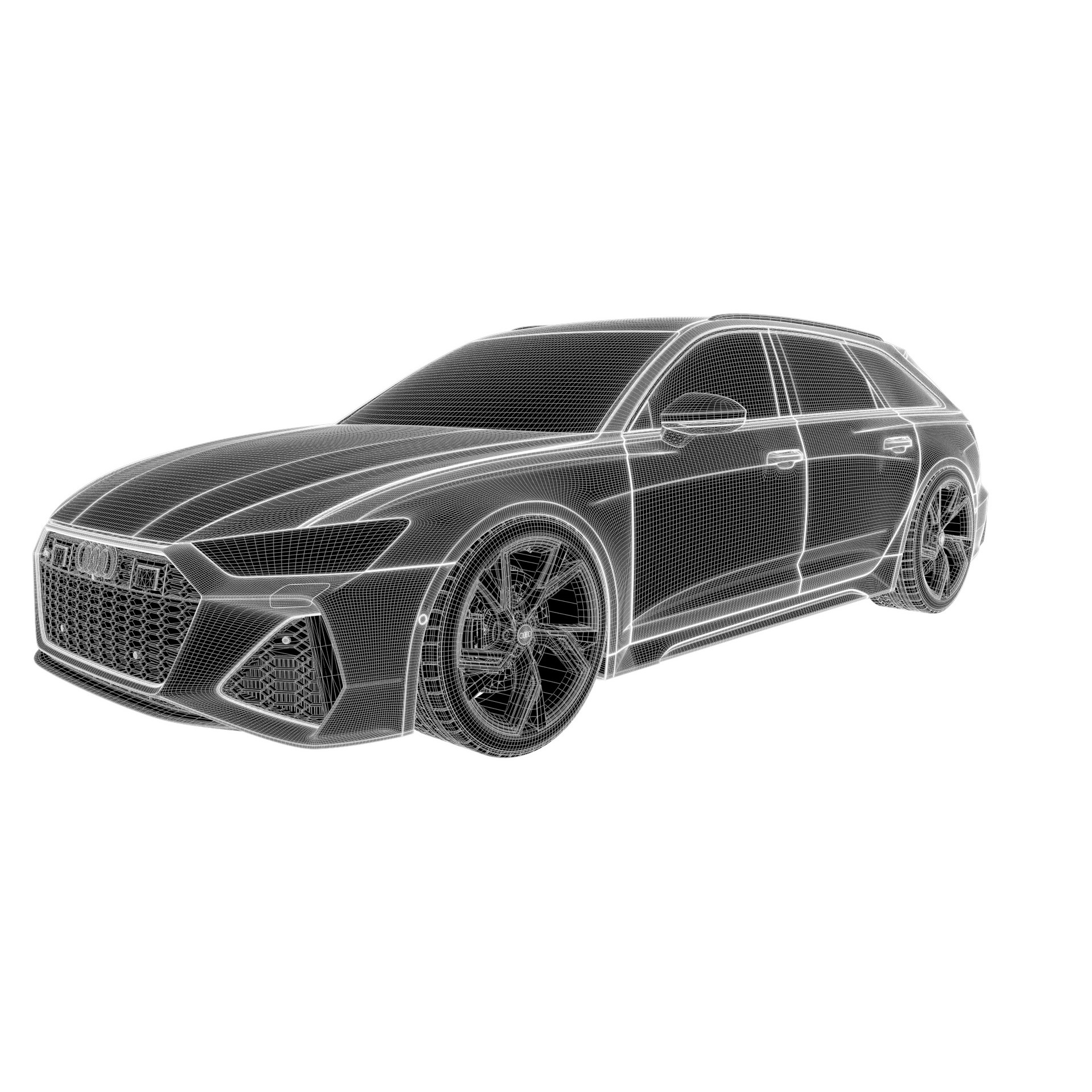 Audi RS6 - Rigged and Render Ready 3D Model - View 20