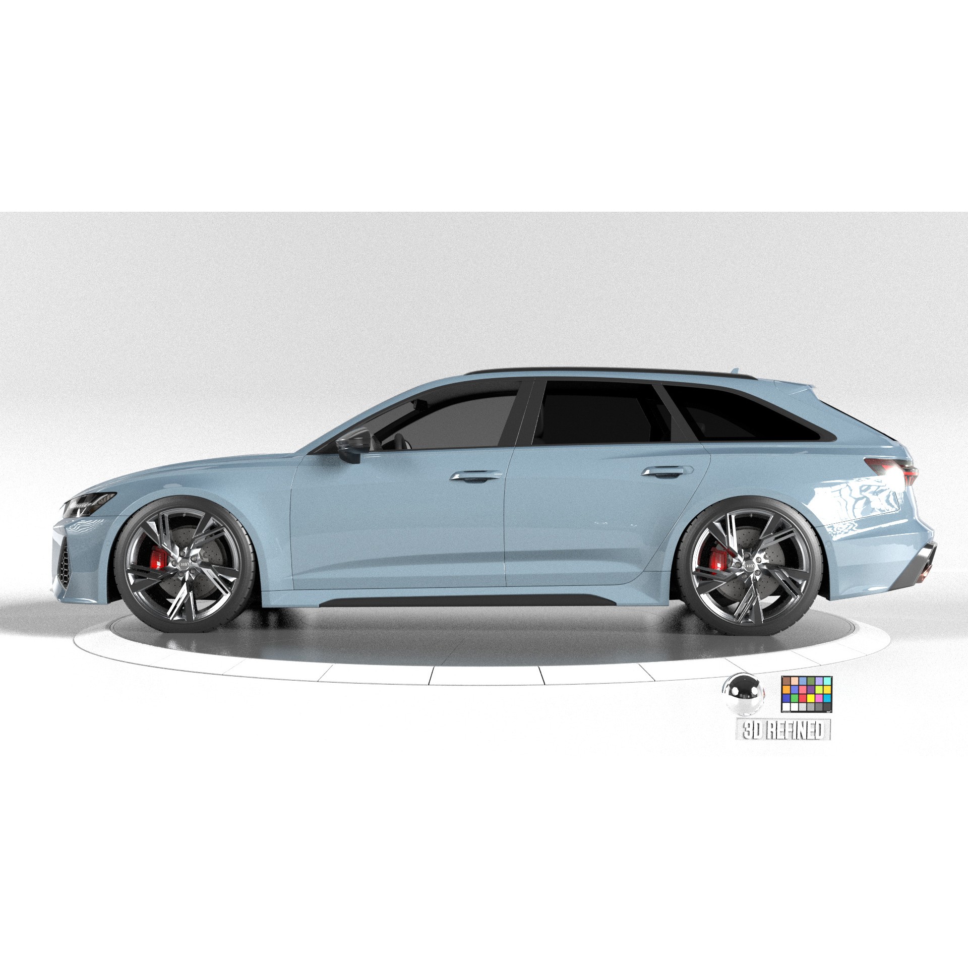 Audi RS6 - Rigged and Render Ready 3D Model - View 7