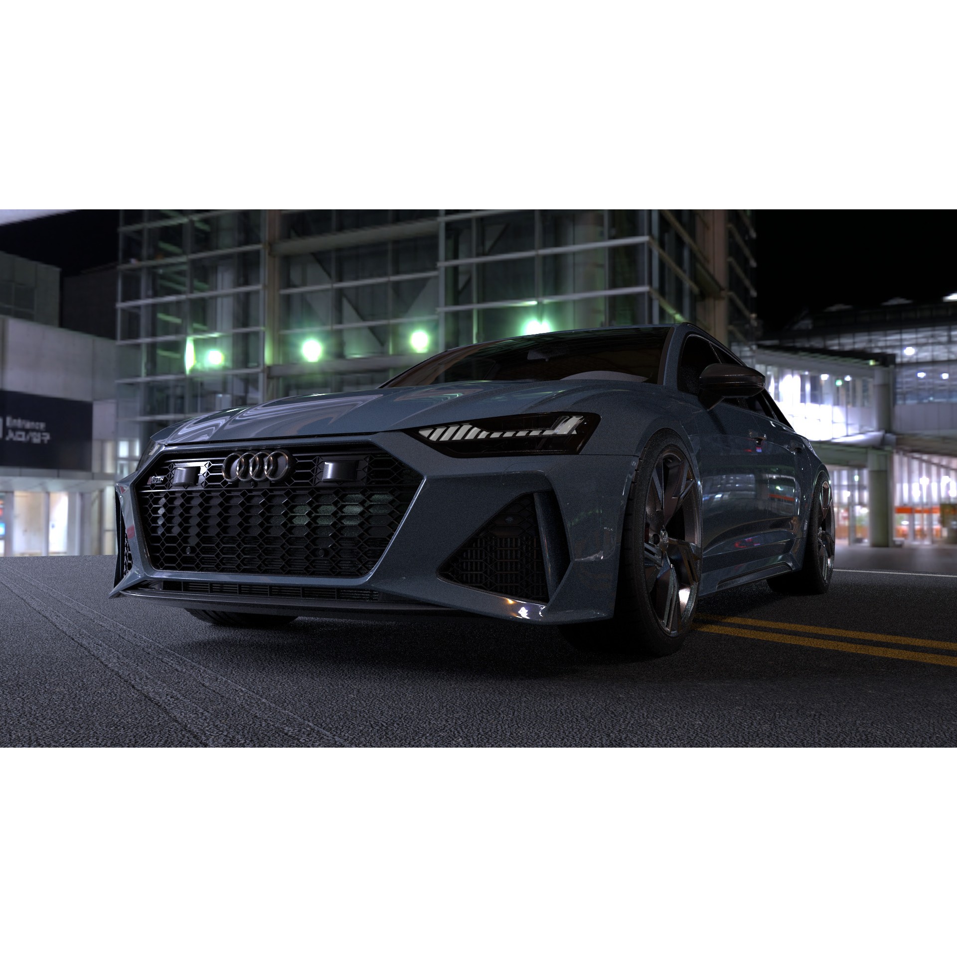 Audi RS6 - Rigged and Render Ready 3D Model - View 9