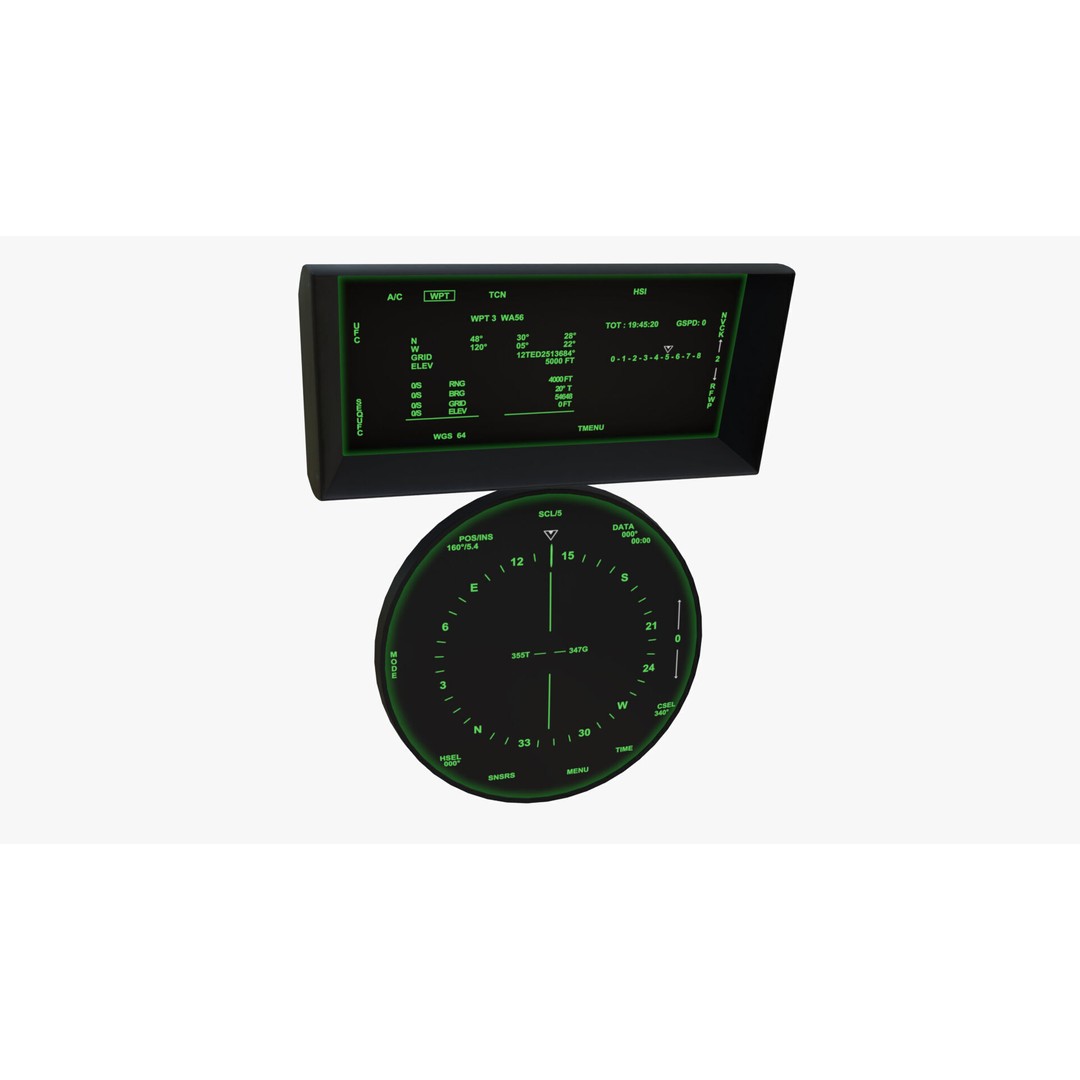 Fighter Jet Cockpit Control Panel 3D Model – Low Poly PBR Asset, FBX - View 21
