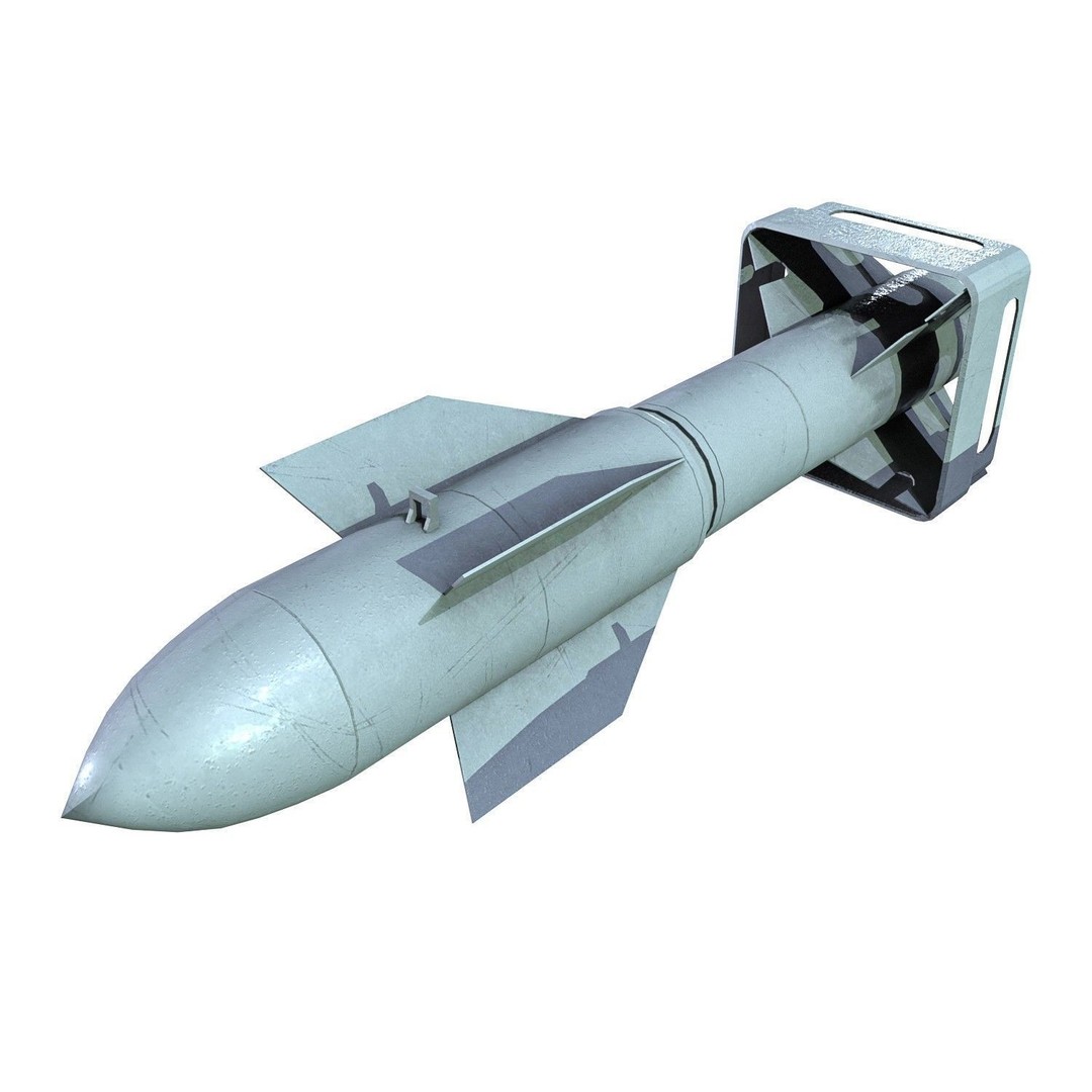 Military Aircraft Bomb Pack 3D Model – Low Poly PBR Game Asset, FBX - View 14